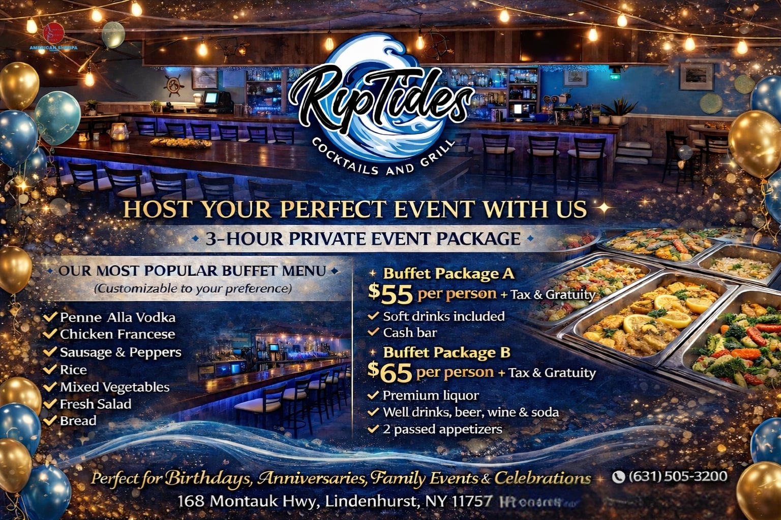 Private Party Package Information